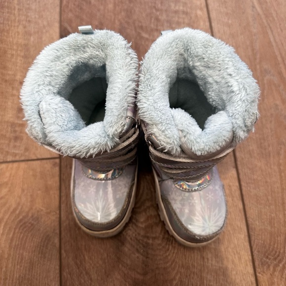 Frozen Toddler Fur Trim Snow Boots - Picture 2 of 5